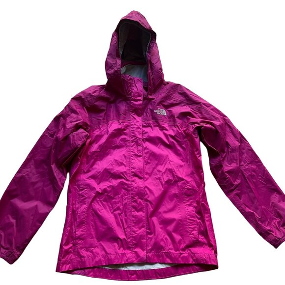 The North Face Other - The North Face Girls Size L Pink Lightweight Hooded Windbreaker Rain Jacket